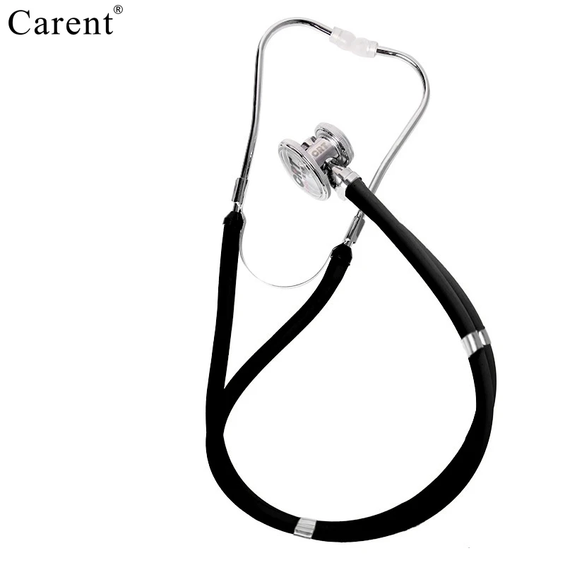 CARENT Новое поступление CRT868 двойного назначения стетоскоп фетальный сердечный ритм профессиональный стетоскоп для медицинского оборудования - Цвет: Black