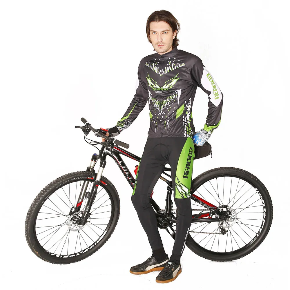 MTB велосипед велосипедная одежда набор спортивной одежды велосипед Открытый длинный рукав джерси с брюками дышащий мужской Велоспорт Джерси набор