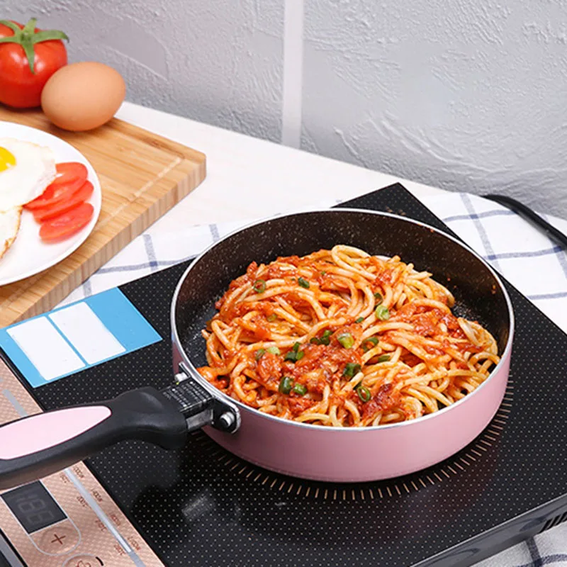 18CM Nonstick Pan Non-Stick Cookware Frying Pan Saucepan Small Fried Eggs Pot General Use for Gas and Induction Cooker