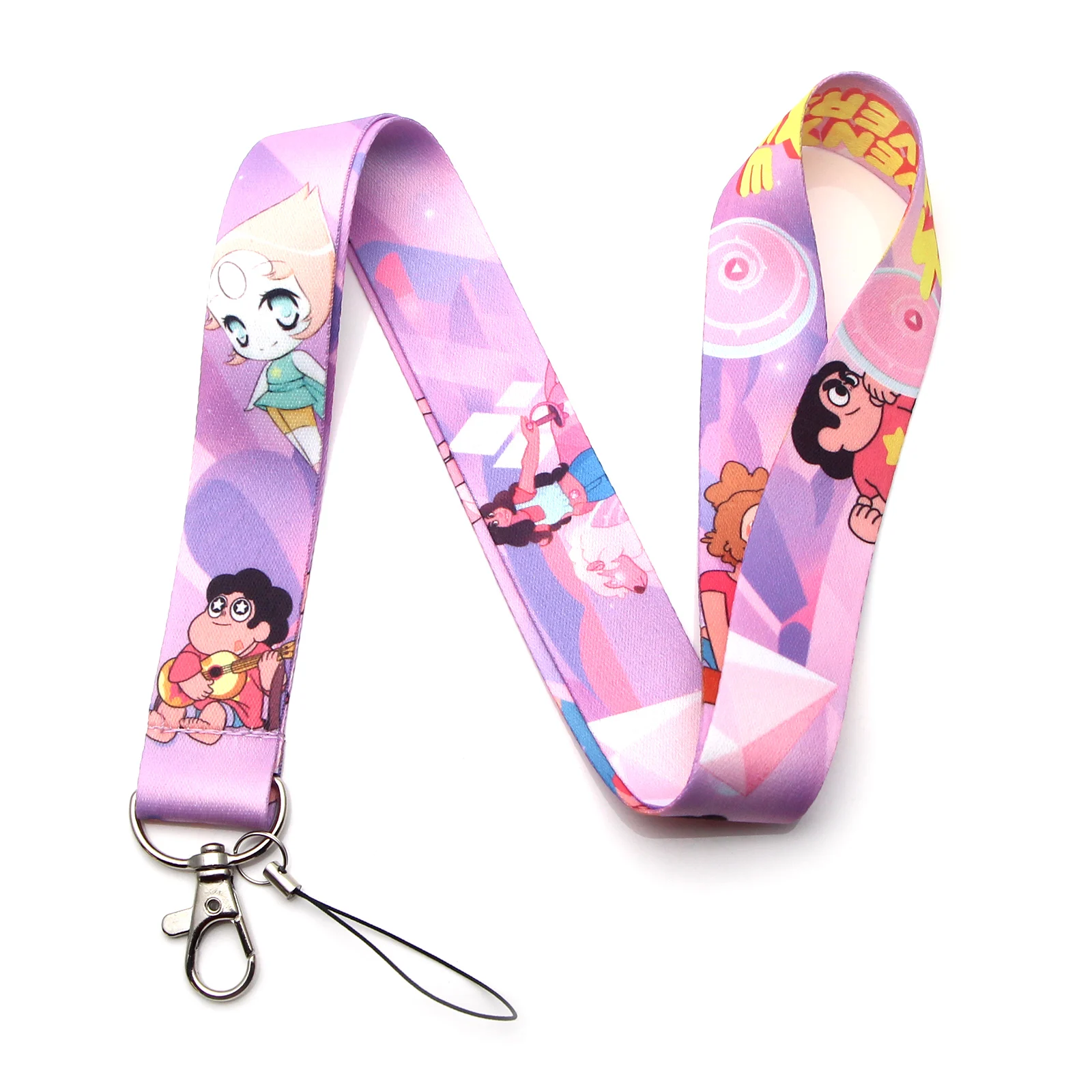 CA309, 20 шт./лот, Мультяшные шнурки Steven Universe для ключей, ID Card Pass, держатель для мобильного телефона, USB бейдж, веревка