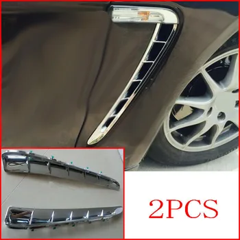 

Car Side Fender Body Air Vent Intake Outlet Grille Decoration Cover Trim For-Porsche Panamera 2010-2016