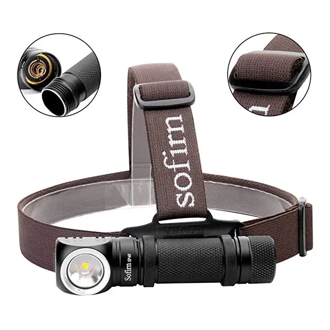 Sofirn SP40 XP-L 1200 люминесцентный перезаряжаемый налобный фонарь 18650 фонарик Функция памяти индикатор питания светодиодный фонарь