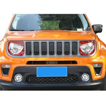 

Front Light Bezels Headlight Angry Eyes Style Trim Cover For Jeep Renegade 19-20
