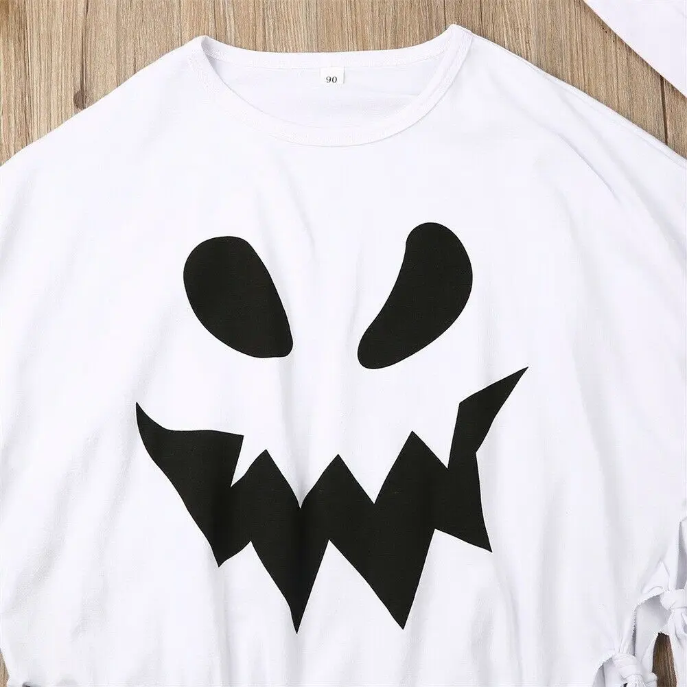 Baby Boy Toddler Kids Halloween Clothes Ghost Costume Cloak Rob Hat Fancy Party Costume