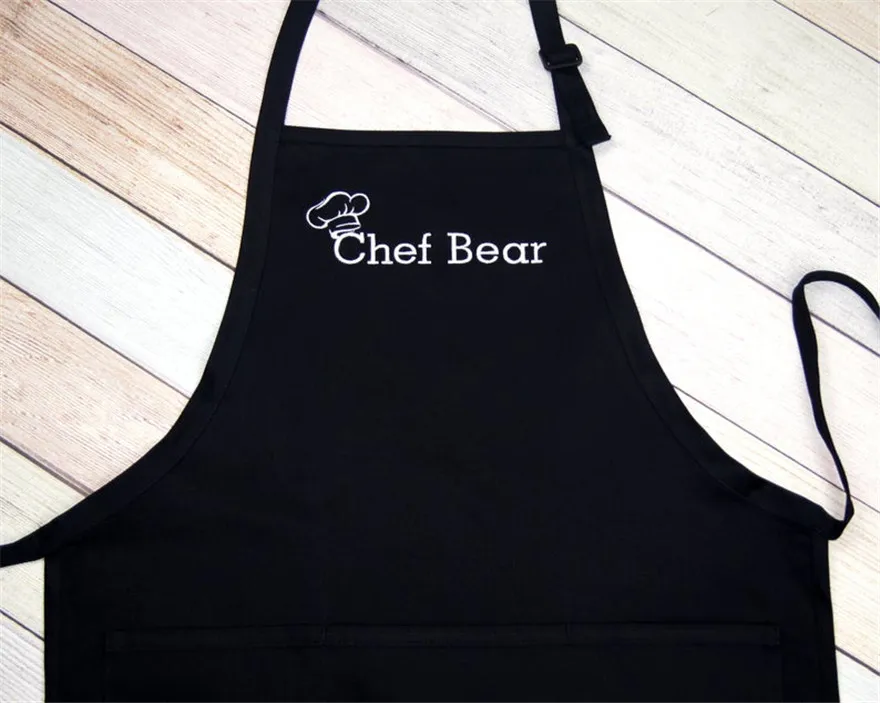 Chef Aprons, Kids/Mum/Dad Family Chef Apron, Personalized Kitchen Apron Cooking Baking Home Party Supplies