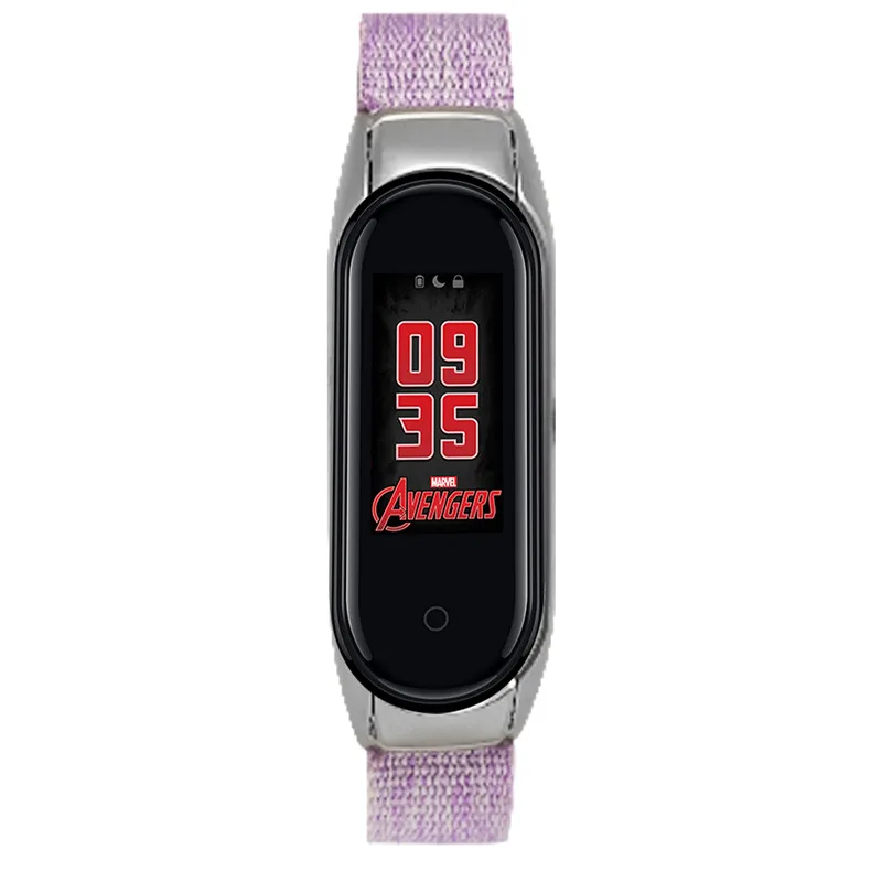 Тканевый ремешок на запястье для Xiao mi band 3 mi band 4, Смарт-часы, браслет, ремешок для часов Correa mi Band 4 3 cinturino - Цвет ремешка: LightPurple