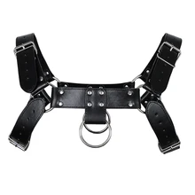 Мужской панк кожаный регулируемый нагрудный ремень для тела ремень клуб белье костюм