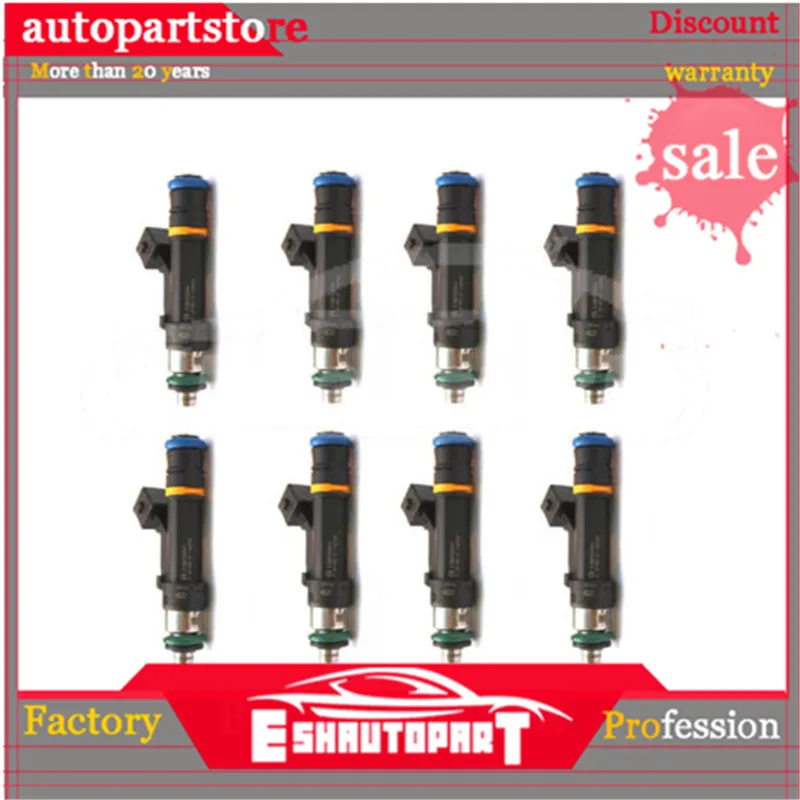 Набор из 8 топливных форсунок 0280158044 подходит для 2003 FORD F-150 5.4L XL-XLT-LARIAT-KING
