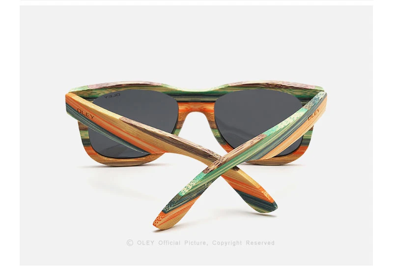 OLEY 2020 Bamboo Sunglasses Men Women Polarized Mirror Full Frame Wood Shades Goggles Handmade Support custom logo Y5915 big sunglasses for women