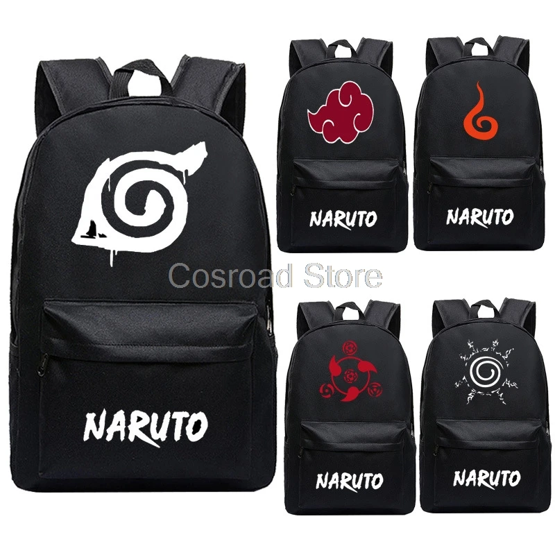 

Cos School Uchiha Sasuke Backpack Naruto Uchiha Itachi Knapsack Uzumaki Naruto Bags Multifunctional Anime Backpacks