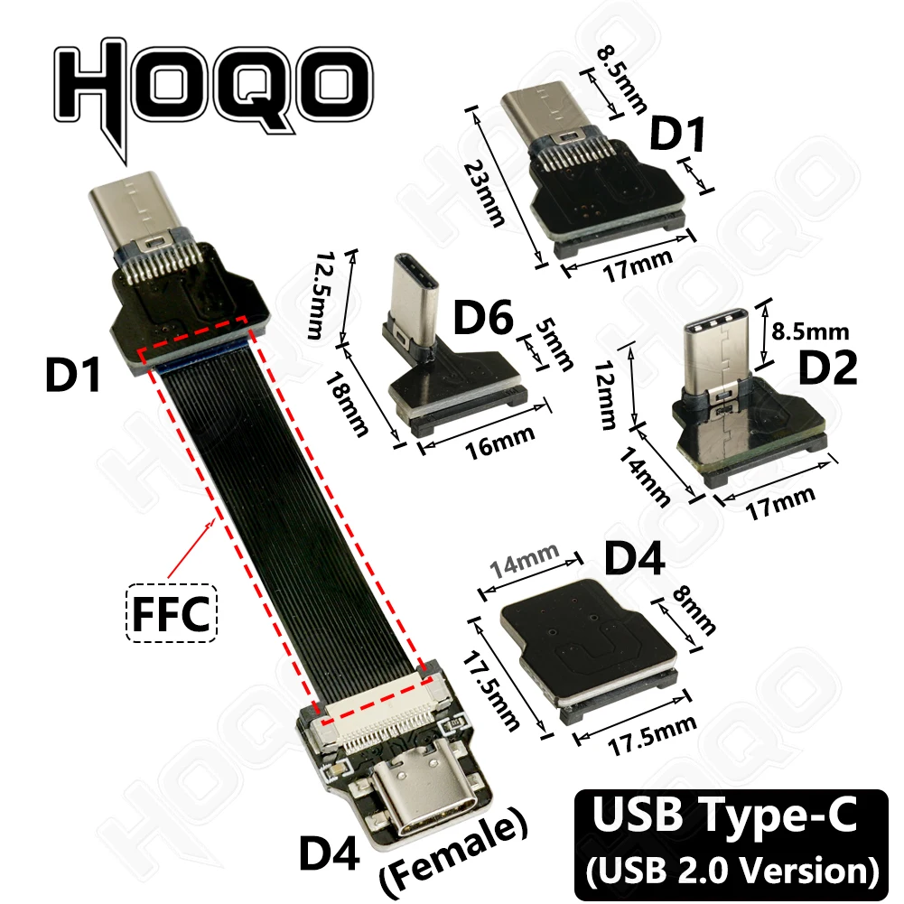 FFC Mini Micro USB Extension Type-C Ribbon Cable - 90 FPV Slim Flat Soft Flexible FPC for Charge, FPV Brushless, Handheld Gimbal, Monitor Description Image.This Product Can Be Found With The Tag Names Computer Cables Connecting, Computer Peripherals, Micro usb extension typec ribbon cable, PC Hardware Cables Adapters