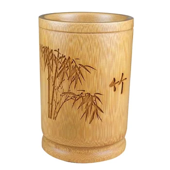 

1Pc Bamboo Pen Holder Fine Chic Nice Safe Box Container Organizer Case