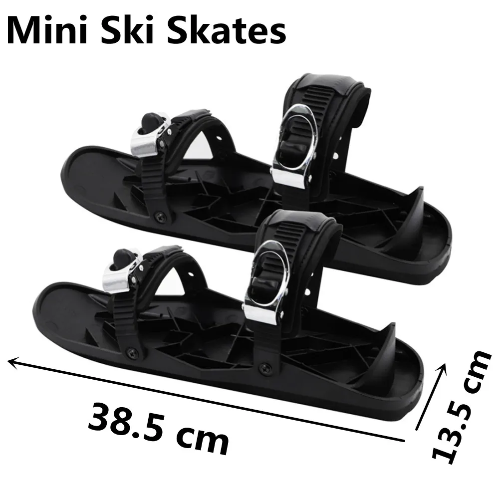 Optimaliseer de titel: Verstelbare mini-skates voor winter, snowblades, skiboards, zwart
