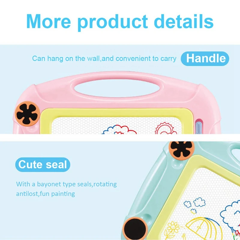 Kids Board Magnetic Drawing Board With Holder Graffiti Painting Board Educational Toys Gift For Children