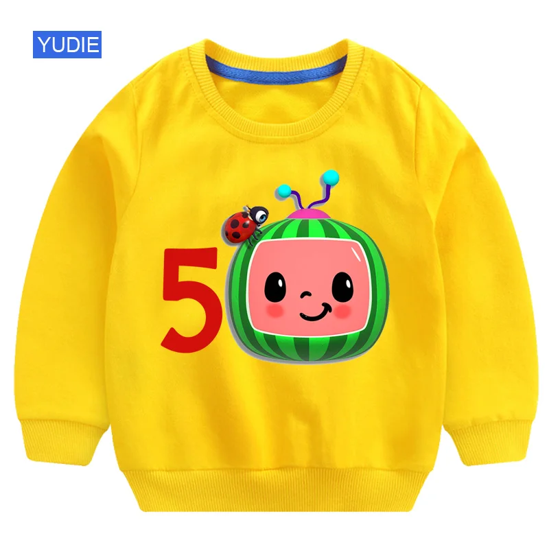 hoodie for baby boy Kids Sweatshirts Toddler Baby Boy Hoodie Cool Birthday Clothing Little Girl Clothes Children's Clothing Infant Cocmelon T Shirts children's sweatshirts