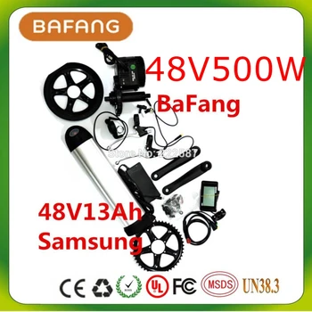 

48v 500w 8fun/bafang motor crank kits+48v 13ah water kettle bottle for Samsung battery C961 LCD BBS-02 New for the controller