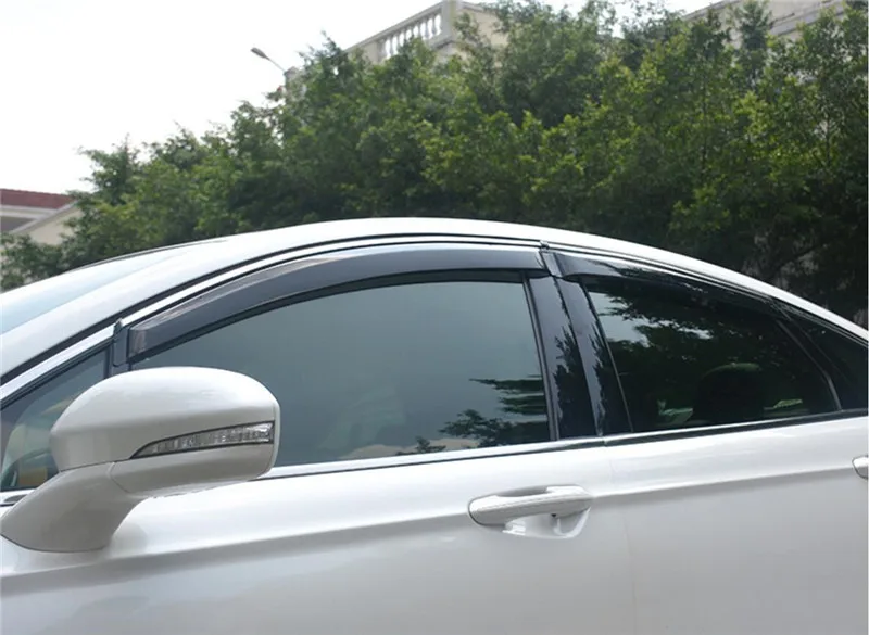 Акриловый+ АБС оконный козырек для Ford MONDEO MK5 боковой Winodow дефлекторы дождевик верхний порог