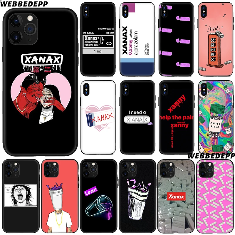 XANAX Art Мягкий силиконовый чехол для Apple iPhone 11 Pro Xr Xs Max X или 10 8 7 6 6S Plus 5 5S SE TPU |