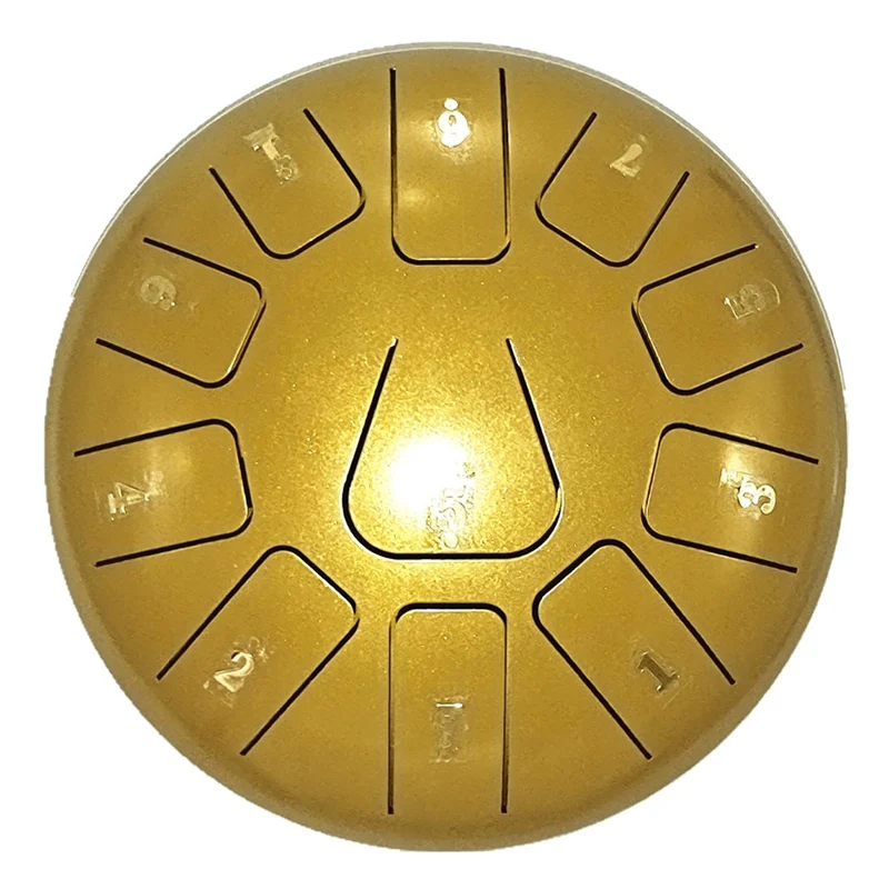 8 Inch 11 Tones Steel Tongue Drum with 1 Pair Mallets Storage Drum Bag Percussion Musical Instruments Hand Pan
