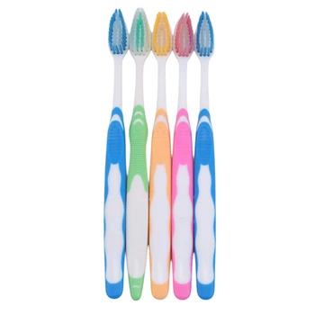 

5Pcs Bamboo Charcoal Toothbrush Whitening Soft Nano Bristle Adult Clean Teeth Brush Dental Oral care Tools Long Handle