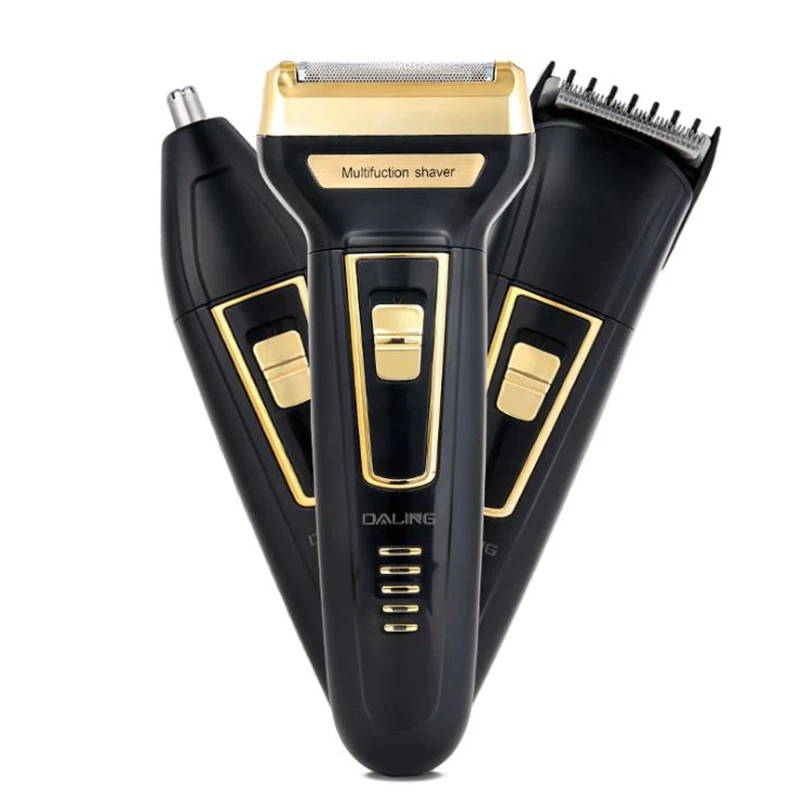 Darling DL9001 Electric Shaving Haircut Nose Hair Trimming Rechargeable  Multifunctional Three In One Suit|Electric Shavers| - AliExpress