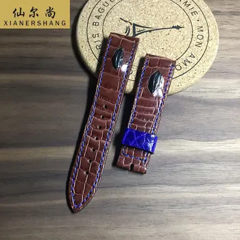 

New Universal Handmade Alligator Watchbands Custom Luxury Strap Crocodile Skin Watch Band 20MM 22MM 24MM Genuine Leather Belt 19