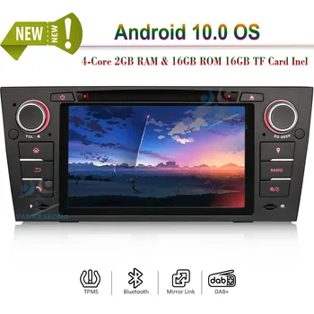 

7" CARPLAY BLUETOOTH ANDROID 10.0 SATNAV TOUCHSCREEN AUTORADIO for BMW 3 Series E90 E91 E92 E93 M3 GPS DAB+ Wifi CD CarPlay+