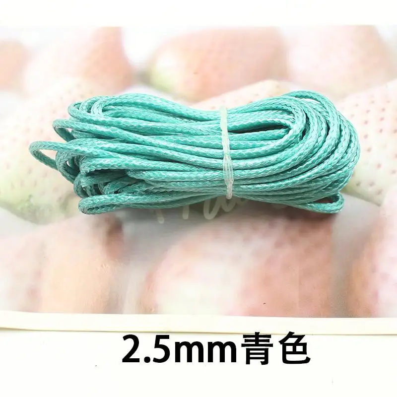 1M X DIY polyester wax rope necklace wax rope bracelet wax cord 2.5MM DIY Jewelry Accessories Accessories - Цвет: blue