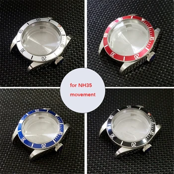 

41mm 316L Stainless Steel Watch Case With Bezel Waterproof Spare Part for Japanese NH35 movement Watch Accessories