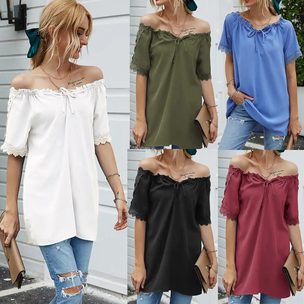 camisa com top de renda