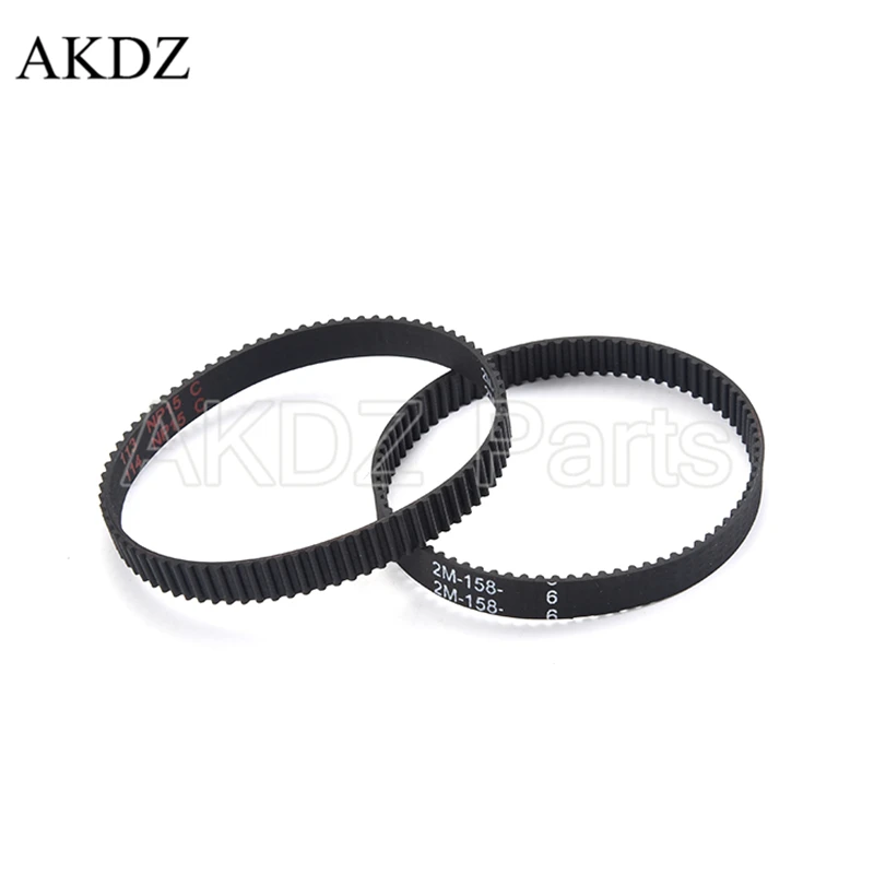 2MGT 2M 2GT Synchronous Timing belt Pitch length 140 142 144 146 148 150 152 154 156 158 160 width 6mm  Rubber closed