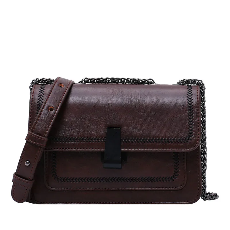 

LANZHIXIN Vintage Leather Mini Crossbody Bags For Women 2020 Chain Design Quality Shoulder Messenger Bags Female Travel Handbags