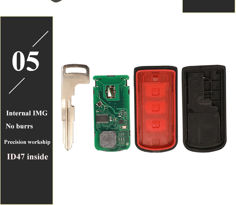 Keyforkess telecomando astuto Fob 2BTN 433Mhz ID46 ID47 per Mitsubishi Lancer Outlander ASX G8D-644M-KEY-E / Montero L200 GHR-M004 - H6dbe918946f0476a909cd075688a5757q