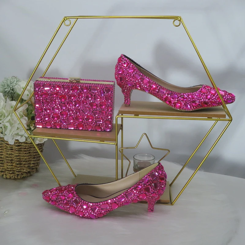 chaussure mariage fushia