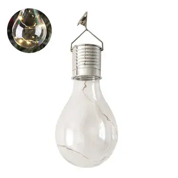 

1pcs LED Outdoor Solar Bulb ABS Waterproof Hanging Bulbs Powered Solar Lamp Outdoor Lawn Decoration Light Bulb Yard For Gar R1W4