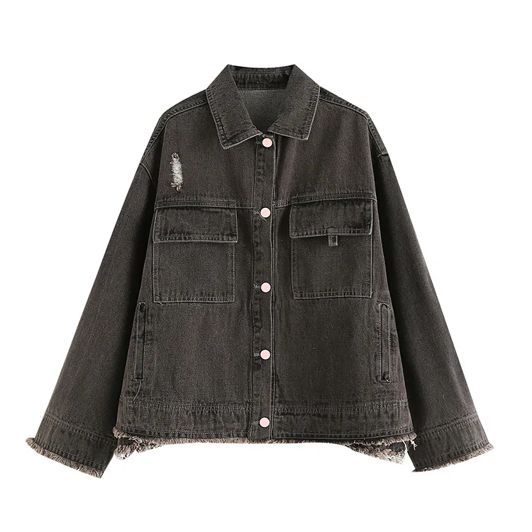 

Kl22 LADY'S Denim Jacket Women's Korean-style Loose-Fit Slimming Students BF Style Short Jacket