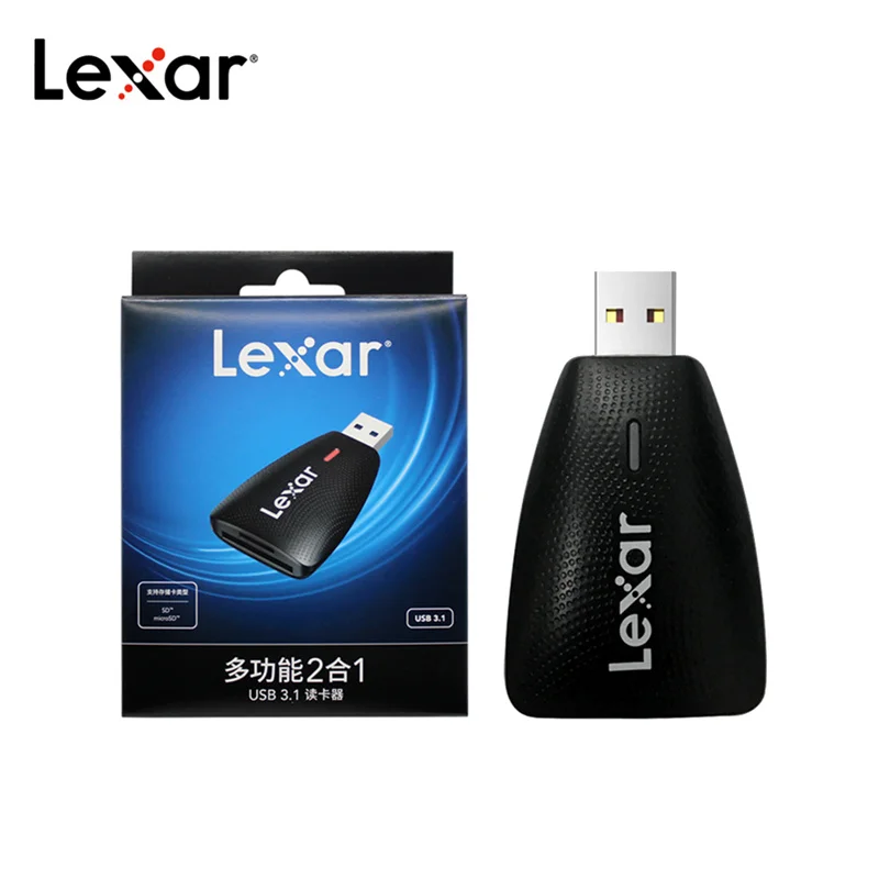 Lexar 2 в 1 USB 3,1 кард-ридер SD Micro SD кард-ридер высокоскоростной 3,0 кард-ридер USH-I/USH-II