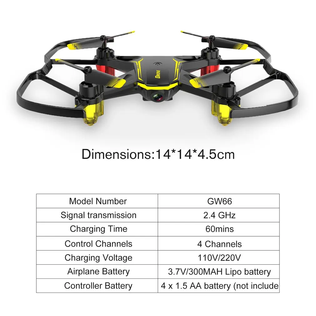 Global Drone GW66 мини Дрон FPV дроны, Радиоуправляемый вертолет Квадрокоптер с дистанционным управлением Дрон игрушки удержание высоты