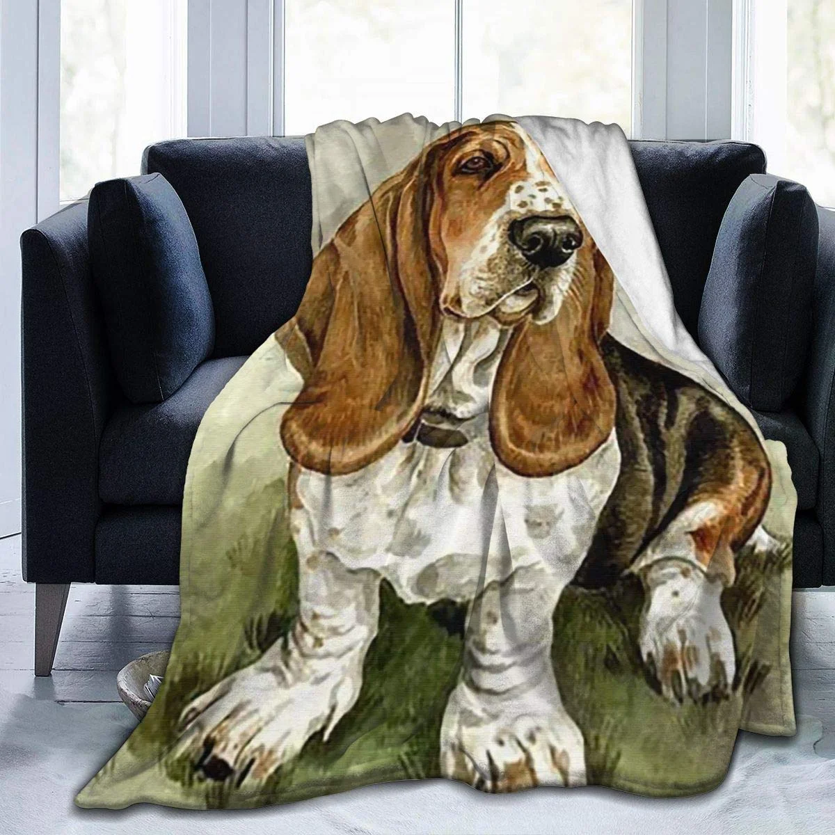 Dog Throwing Blanket Anti-static Travel Thin Section Soft Portable Home Office Air Conditioning Room 50 x 40 | Дом и сад