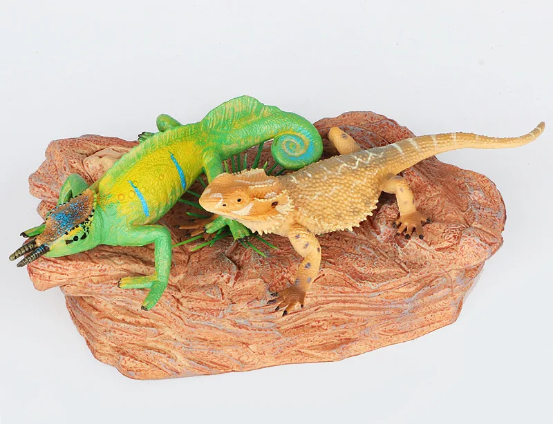 Lizard Chameleon Crawling Animal Model Wild Animal Model Solid Static CHILDREN'S Toy Decoration