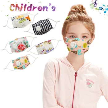 

child Anime Mouth Mask Unisex Cotton reusable FaceMask Washable Breathable mouth covering Adjustment Ear hook Elastic masque