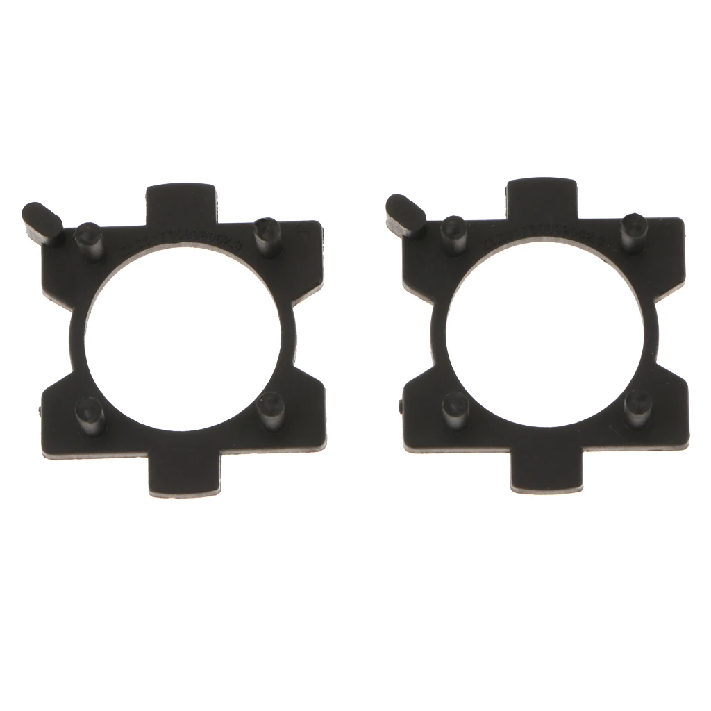 2X Plastic Car H7 LED Headlight Bulb Base Holder Metal Clips Wedge Bracket Connector Bases Adapter for Mazda CX5 CX7