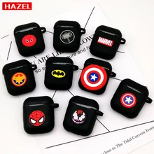 Горячая Marvel Капитан Америка беспроводной Bluetooth чехол для наушников для Apple AirPods 1 2 защитный чехол s наушники крышка зарядная коробка