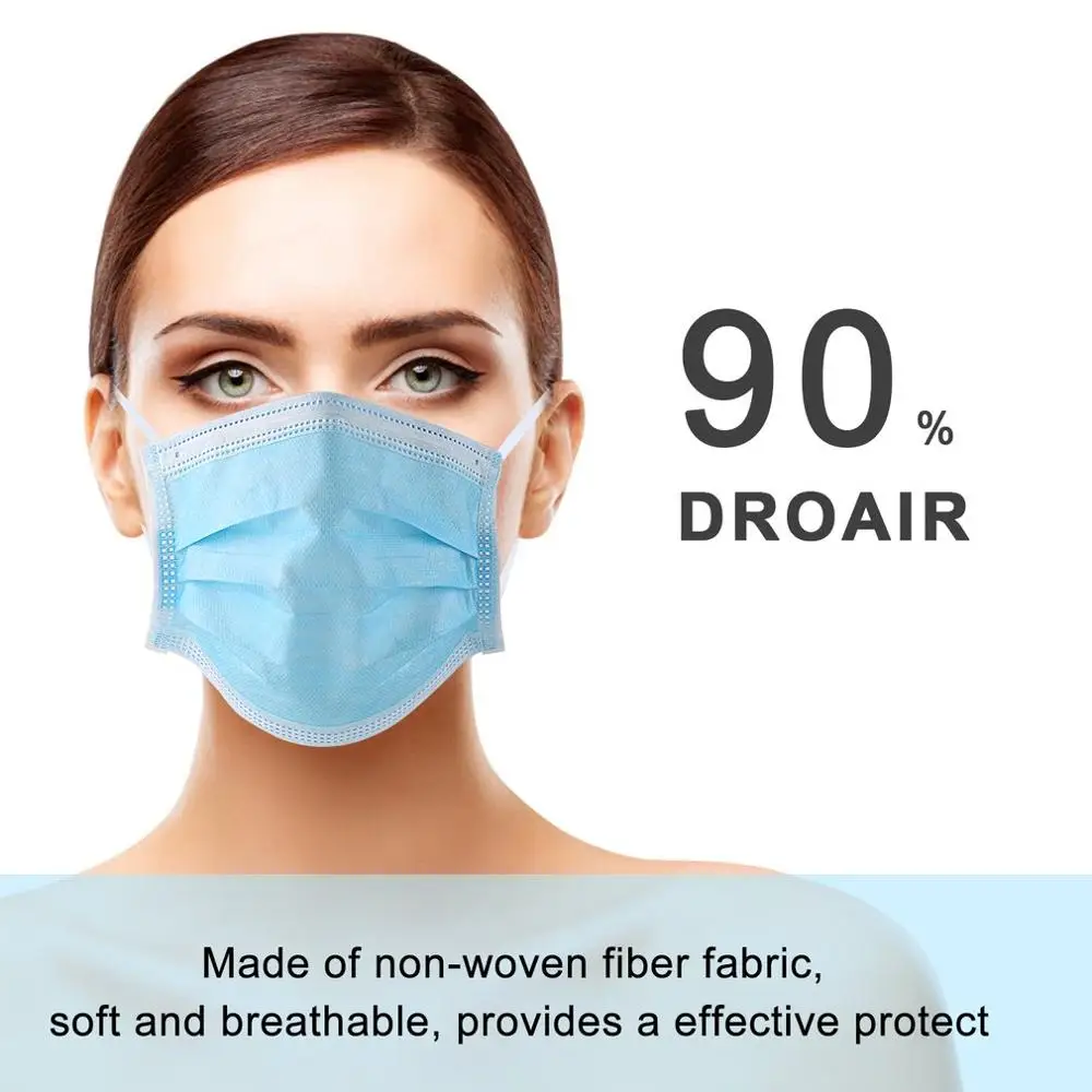 

100/200pcs Disposable Protective mask 3 Layers Thickened Filter face masks Protective surgical Masks mascarillas