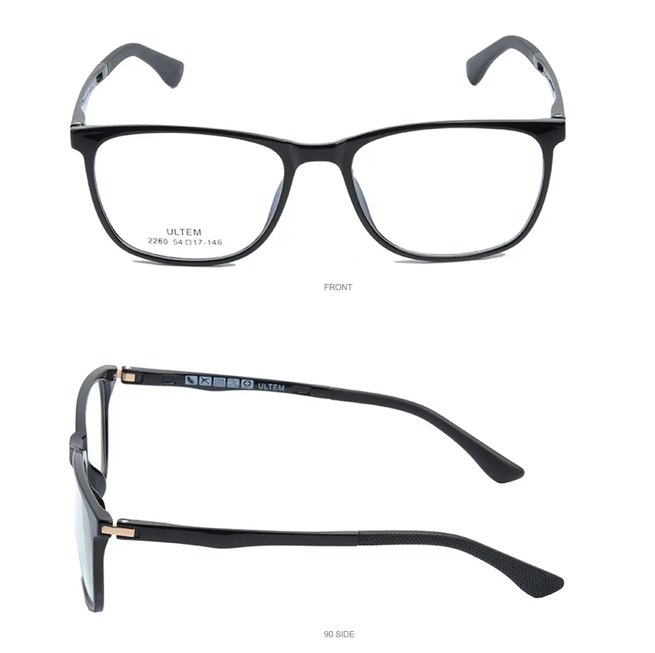 ULTEM Gläser Rahmen Männer Ultraleicht Klare linse Gläser Rezept Optische Myopie Brillen Rahmen Frauen Brillen DD1519 – Detail 10