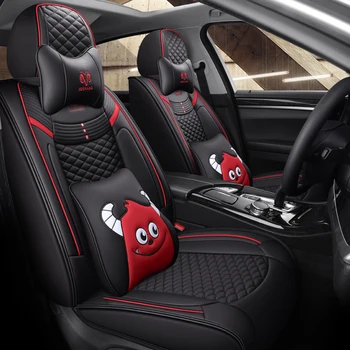 

Full Coverage Eco-leather auto seats covers PU Leather Car Seat Covers for Toyota CAMRY COROLLA LEVIN VIOS FS YARIS L PRADO