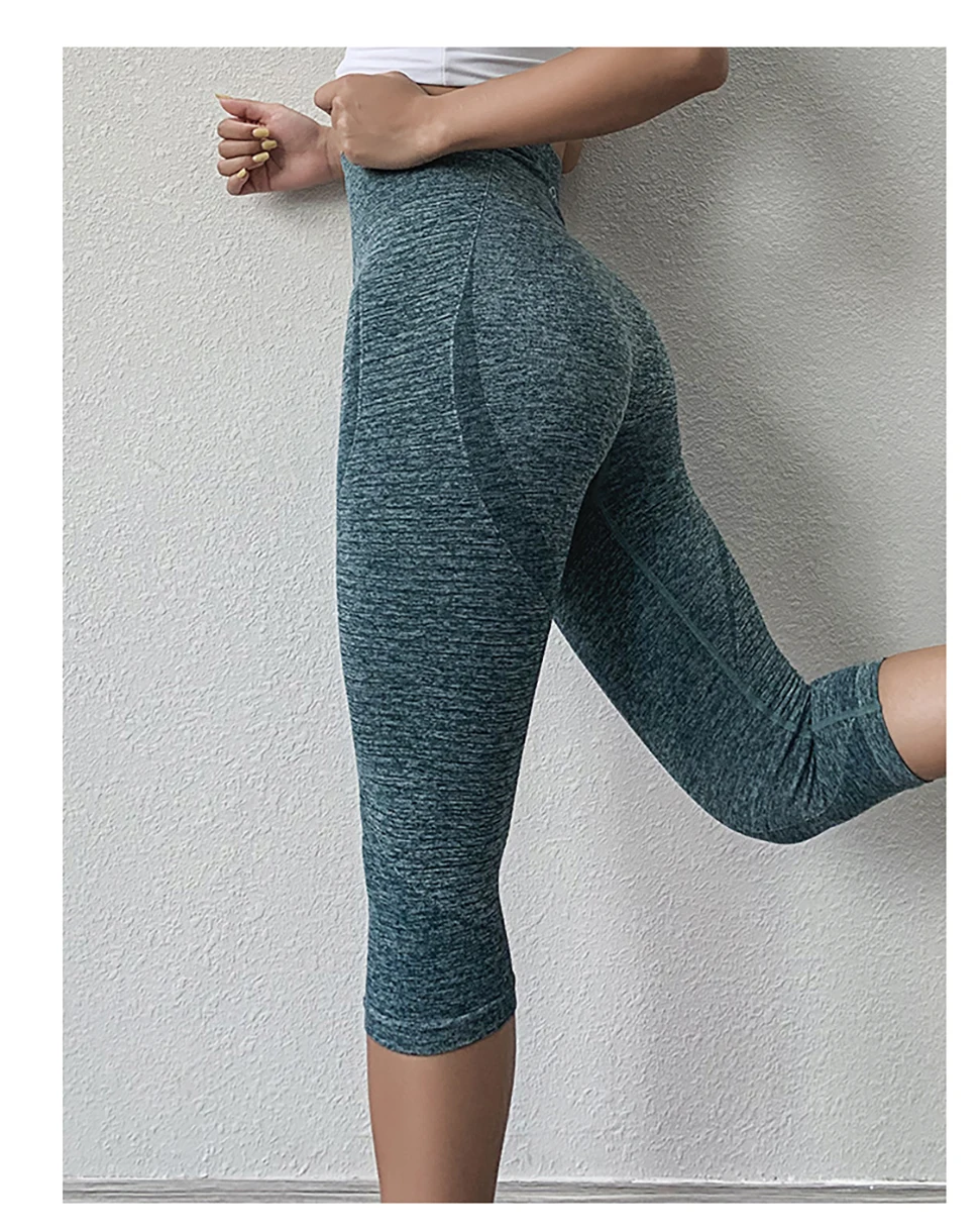 Новое поступление женские спортивные колготки быстросохнущие тянущиеся штаны для йоги с высокой талией, леггинсы для спортзала
