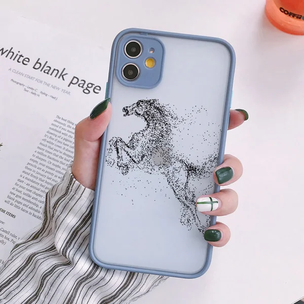 Mode Tier Pferd Adler Wolf Sand Telefon Fall Für iPhone X XR XS MAX 16 15 14 13 12 11 Pro Max 7 8 6s Plus SE2 zurück Abdeckung – Detail 10