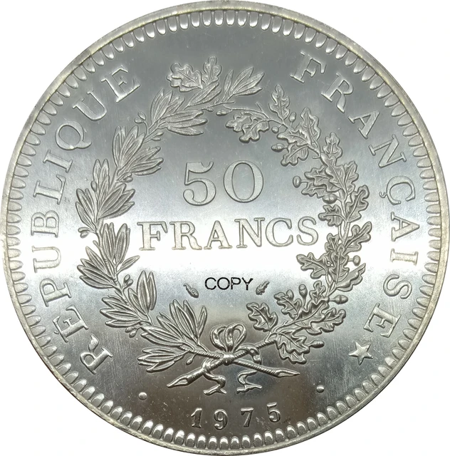 Lot de 9 pièces de collection de monnaies françaises de 1975