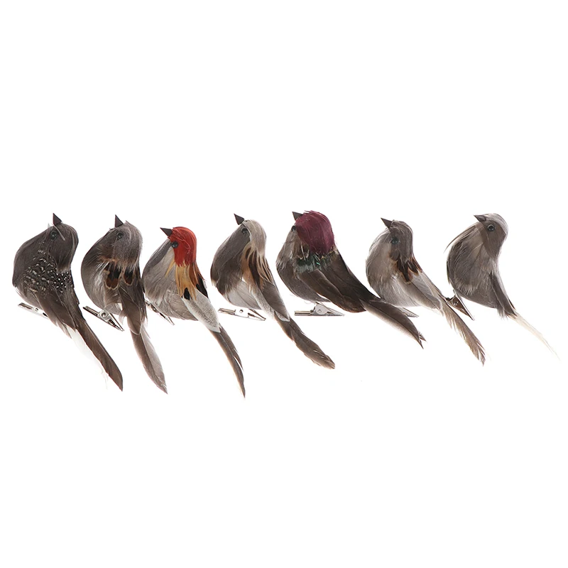 1PC Vivid Simulation Birds Artificia Birds Emulation Decoration Foam Vividly Feather Mini Tit Craft Bird Model Sparrow NEW